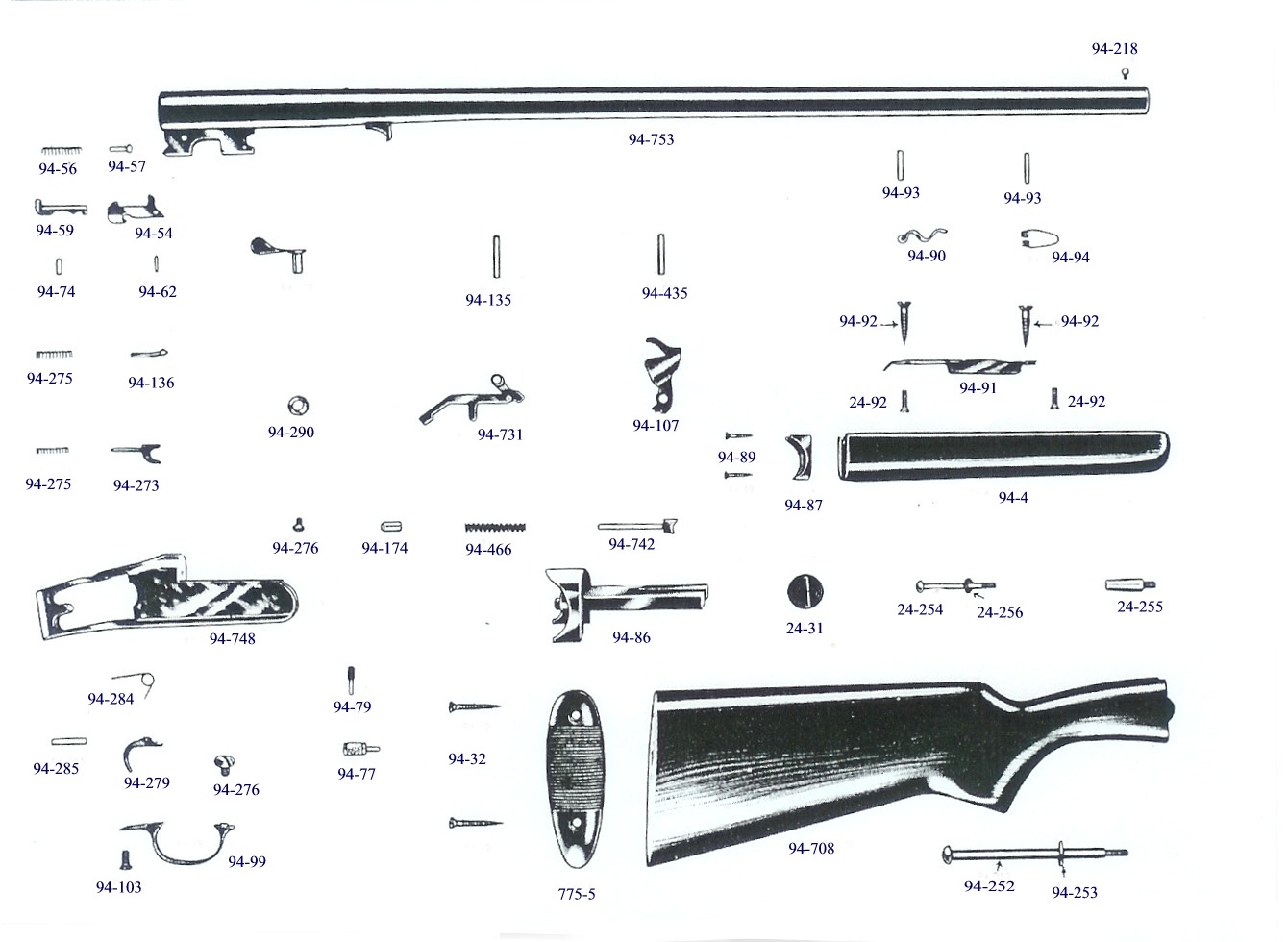 Savage 94 Exploded Views